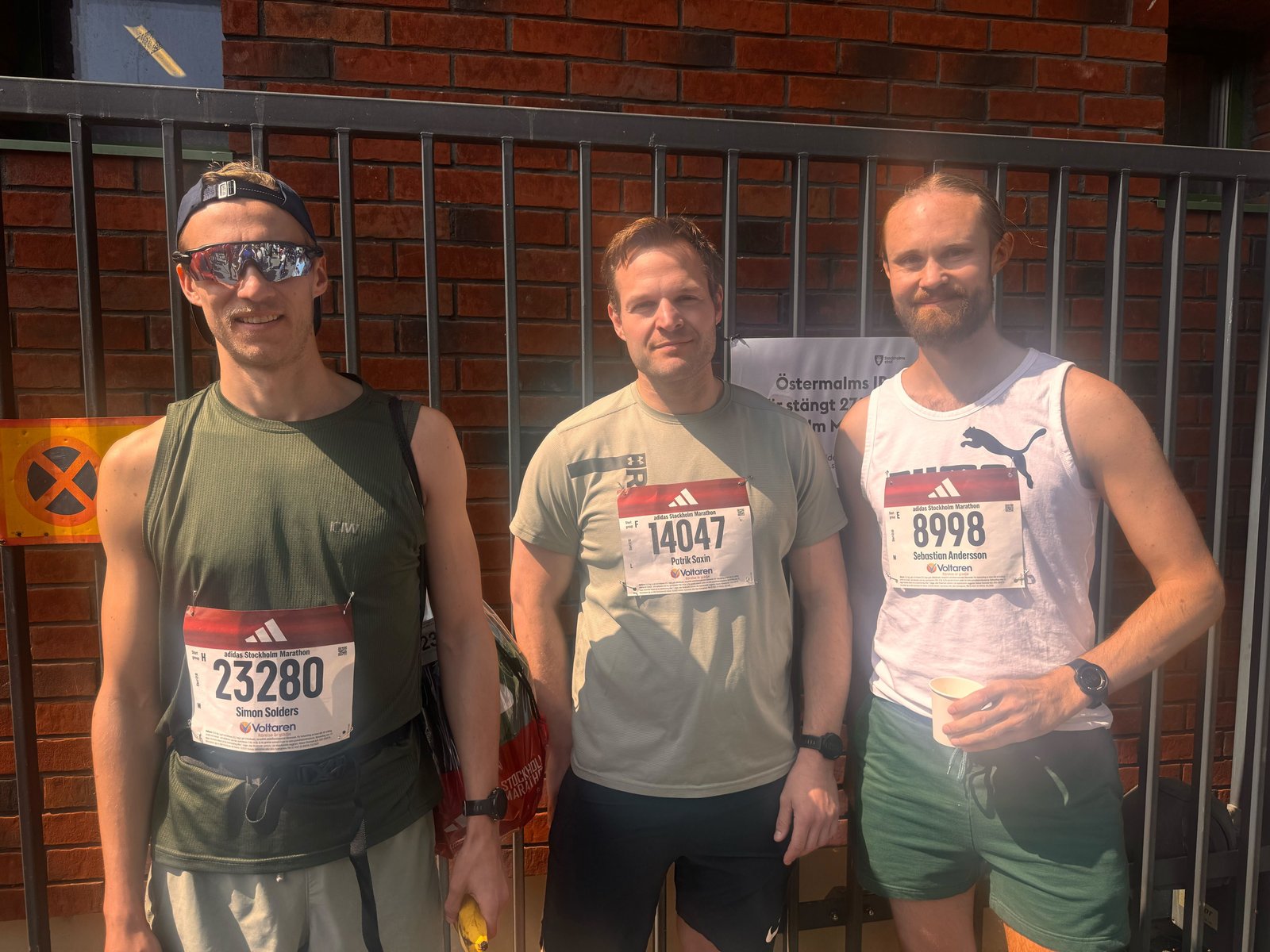 Kollegor efter Stockholm Marathon
